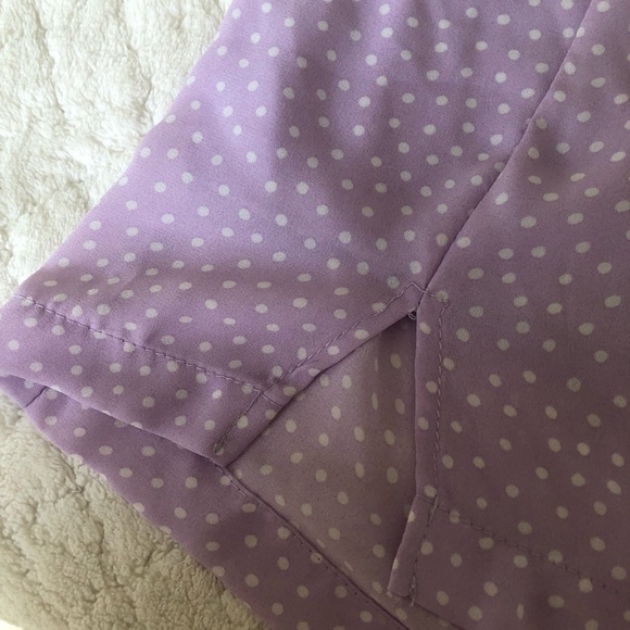 NWT altar’d state polka dot purple mini skirt - Picture 8 of 11